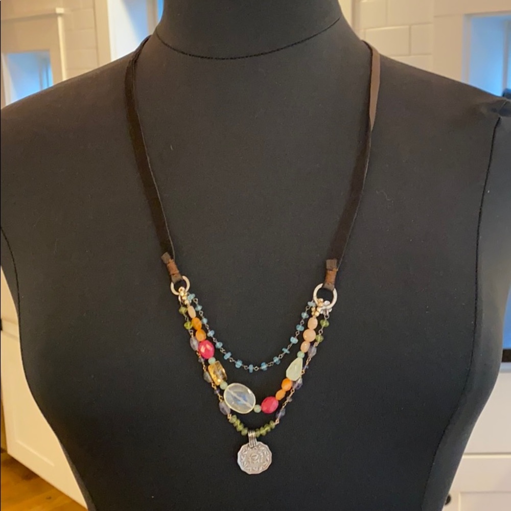 Peyote Bird beaded necklace